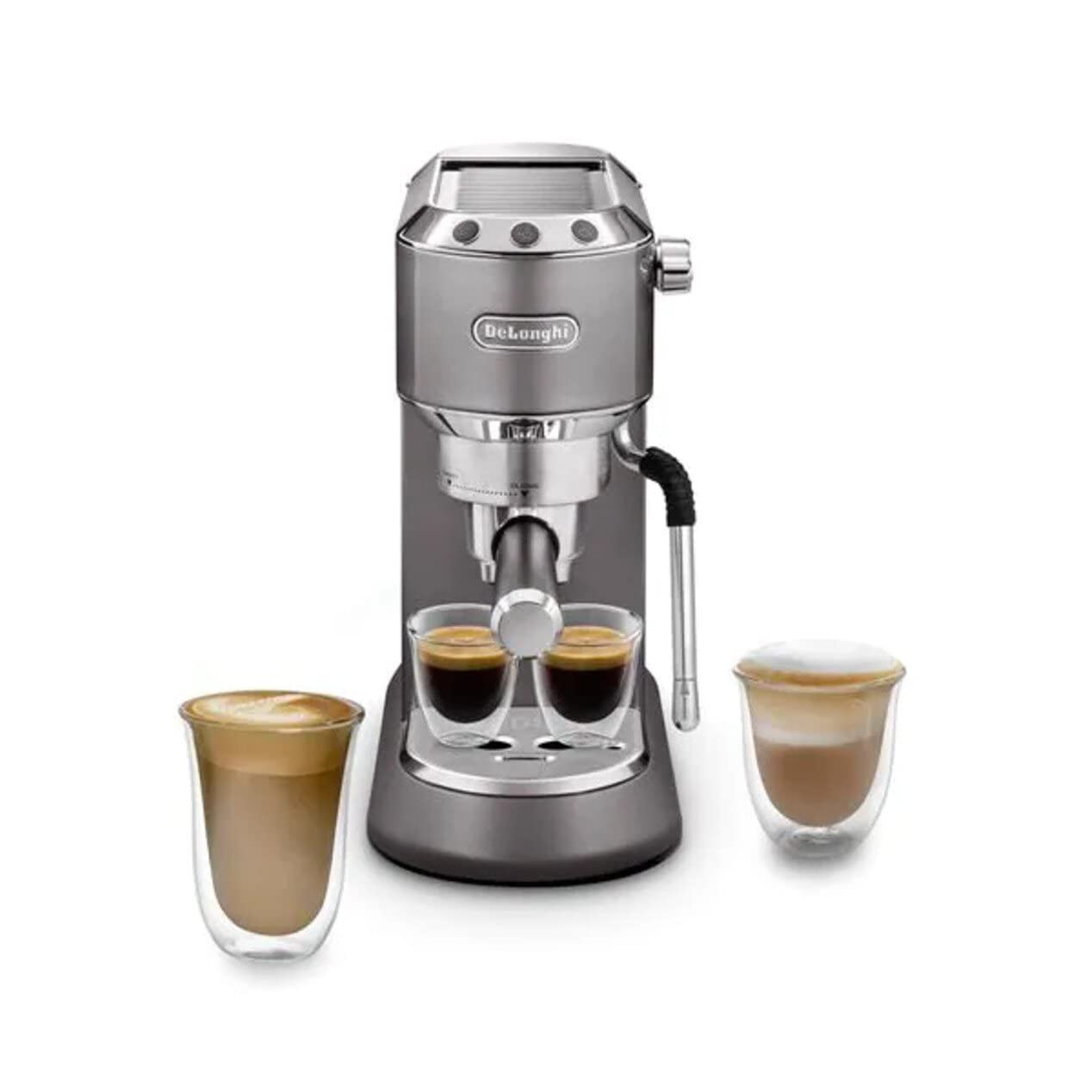 KaffiMax - Dedica Arte manuelli Kaffeemaschine, mit My LatteArt-Dampfdüse, perfekt für cremigi Cappuccinos